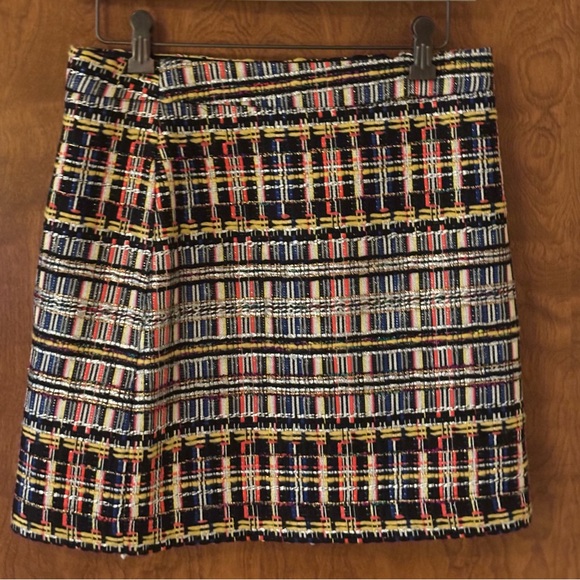 Milly Lurex  Metallic Tweed Mini Skirt - in Red, silver, blue,ect - Picture 3 of 5